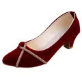 Black Heels Pumps Stylish Shoes for Women and Girls, Comfortable Fit